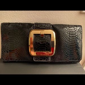 Michael Kors Embossed Leather Clutch